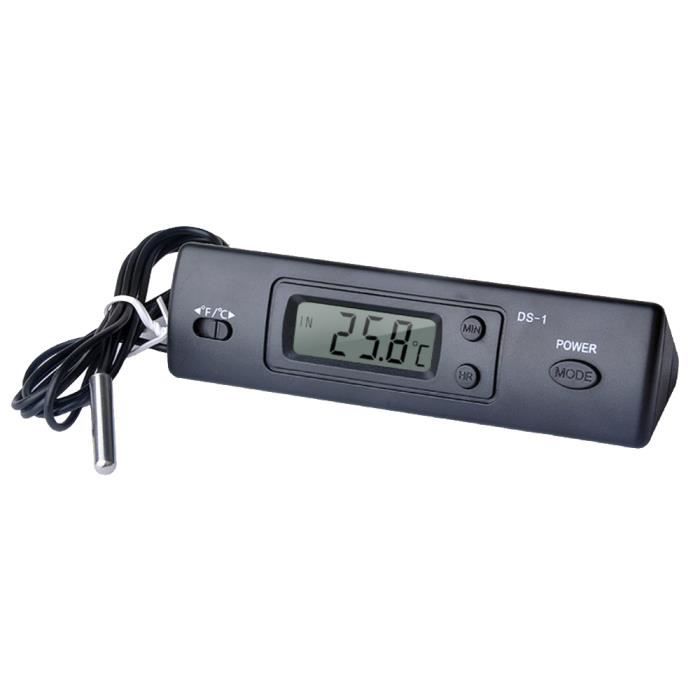 Mini thermomètre électronique numérique de voiture thermomètre intérieur  extérieur multifonction thermomètre affichage de la tempé - Cdiscount