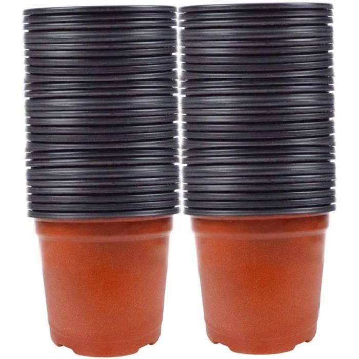 10 Pots De Semis Transparents Avec Couvercle - Pots Jardinage Drainage Pour Plantes Intérieur/extérieur