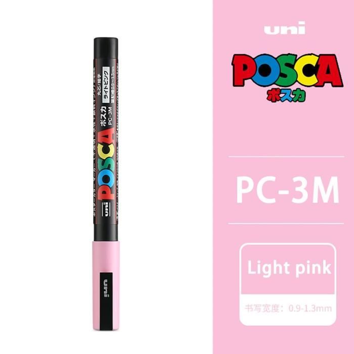 Marqueur pointe fine conique PC-3M POSCA rose clair