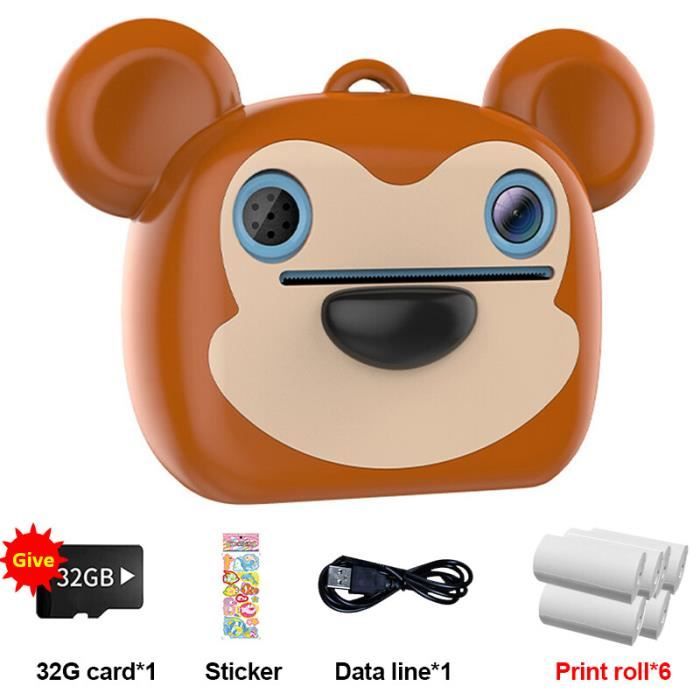 Appareil Photo Instantané Enfant LIORQUE - HD 1080P, 48MP, Impression Sans Encre, Avec Carte 32Go Et Papier (rose, 3-10 Ans Appareil Photo Instantané Enfant LIORQUE - HD 1080P, 48MP, Impression Sans Encre, Avec Carte 32Go Et Papier (rose, 3-10 Ans