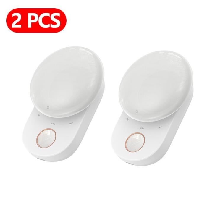 Veilleuse à Induction Magnétique Rechargeable - Détecteur De Mouvement, 7 Couleurs RGB, 4 Niveaux De Luminosité
