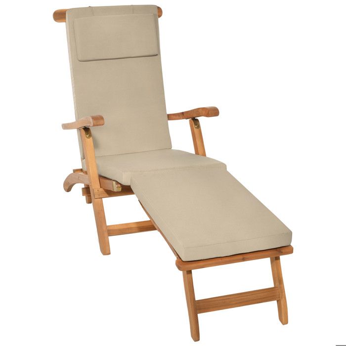 coussin chaise longue