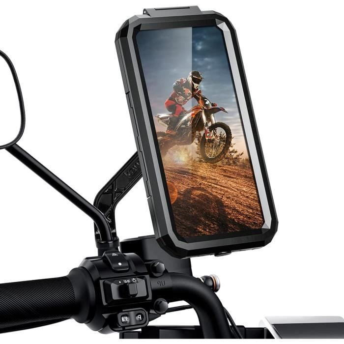 Support Téléphone Moto étanche Rotation à 360 AntiVibrations Support  Téléphone Vélo avec écran Tactile Sensible Porte Smartph 26 - Cdiscount  Téléphonie
