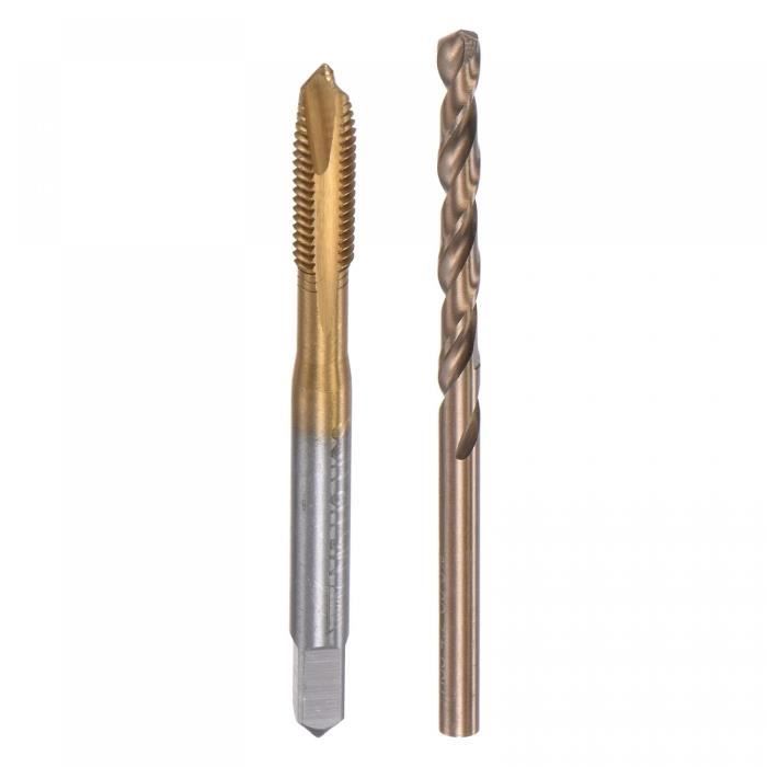 Taraud Machine Professionnel Taraud Métrique M45x2.0 HSS - Professionnel Revêtu Titane Taraud HSS M45x2 Filetage Droit Titane