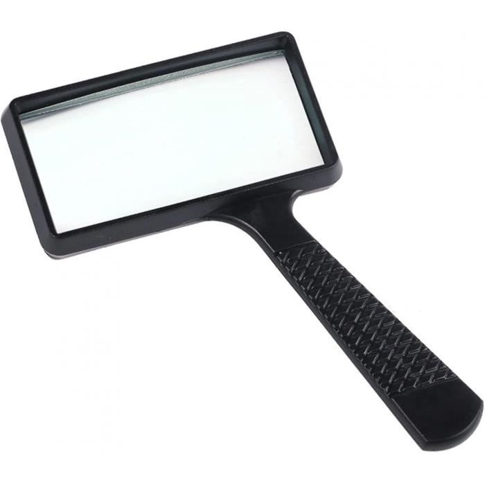Loupe Grossissante 5X, Portable, Loupe De Lecture En Verre, Miroir De Lecture De Poche Pour