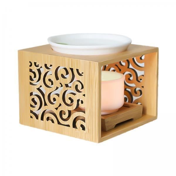 Chauffe-Bougie En Céramique KEAGAN - Chauffe-Plat Double Couche Pour Intérieur Et Extérieur