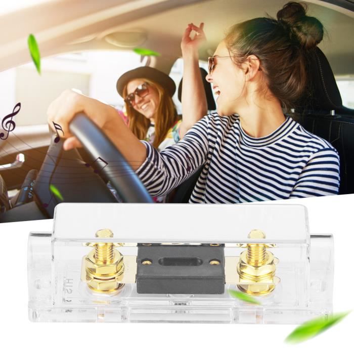 Porte-fusible Voiture 100A Tubayia - 2 Voies Plaqué Or Protection Système