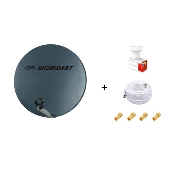 Antenne Parabolique Fibre 90cm + Lnb Servimat Kfib90dbinox à Prix