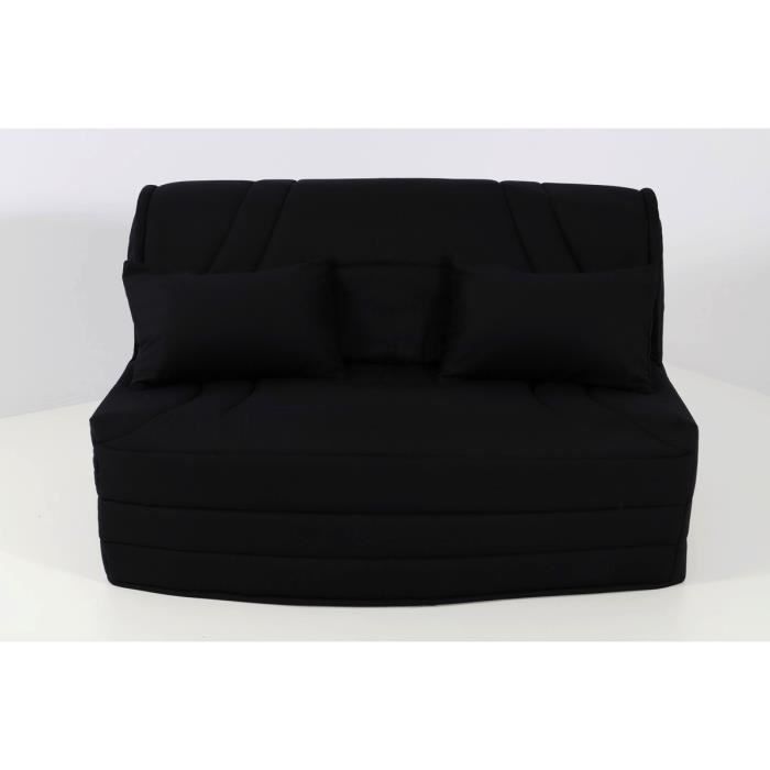 Housse Matelassee Pour Banquette Bz 160 Montsegur Noir Cdiscount Maison