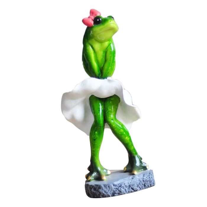 Resine Creative Danse Grenouille Figurine Ureau A Domicile Plateau Decoration Cadeau B Cdiscount Maison