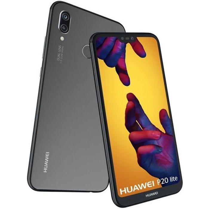 HUAWEI P20 Lite, 4 Go 64 Go, Noir, Android 8.0,5.84 ", USB Type-C ...