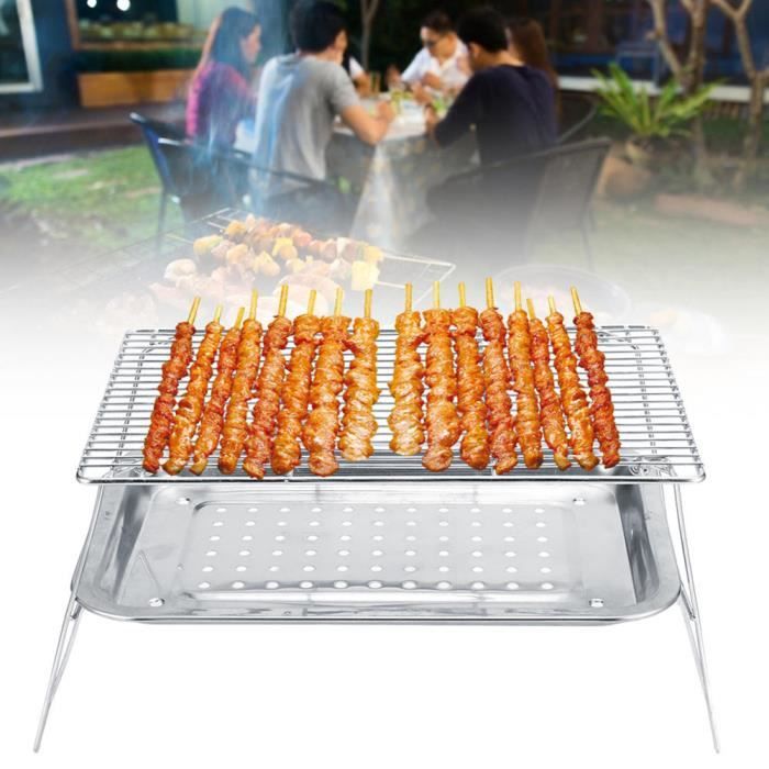 Barbecue LK's En Acier – Camping, Jardin, Patio, 115x80x50 Cm, Charbon, Avec Roues
