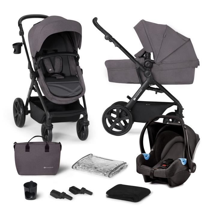 Kinderkraft MOOV CT Poussette 3 en 1 Landau bébé jusqu'à 26 kg