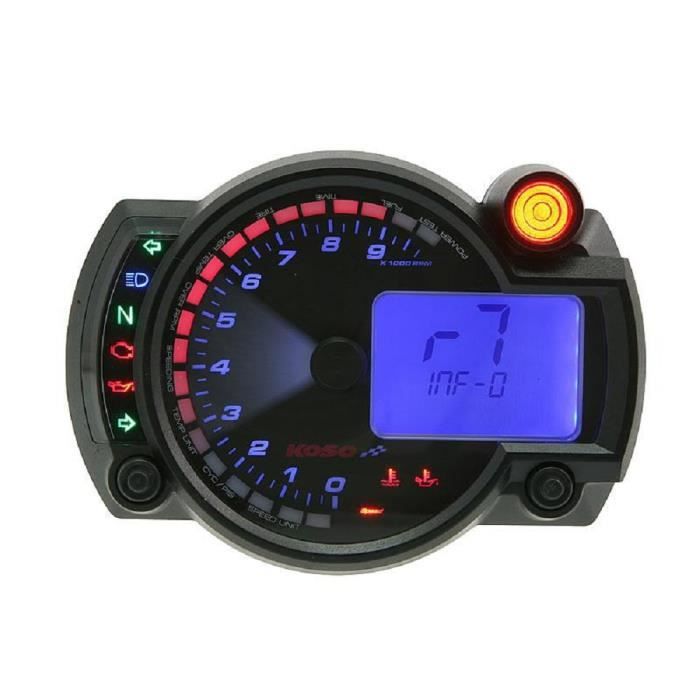 Compteur de Vitesse Universel pour Moto VA LCD Compteur NuméRique Compteur  KiloméTrique 2-4 Cylindres pour Compteur de Vitesse - Cdiscount Auto