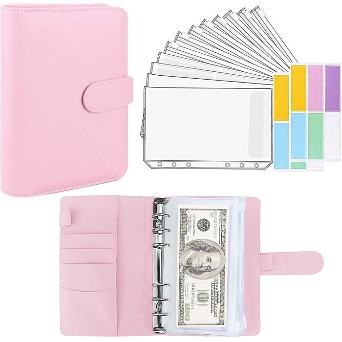 15 pièces Planner Cash Envelope Binder avec enveloppes Budget A6 Binder