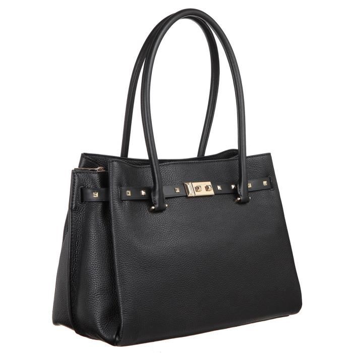 MICHAEL KORS Sac a Main Addison Large Noir Femme Noir Cdiscount Bagagerie Maroquinerie