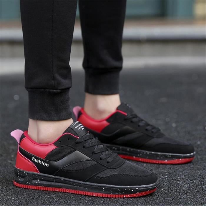 Basket rouge homme luxe clearance
