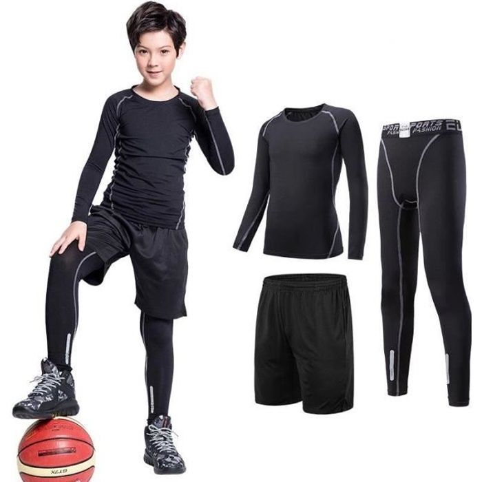 Ensemble Collant de Vetements Pour Enfant Garcon Fille Compression et Stretch Gris Gris Cdiscount Sport