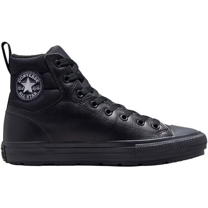 Baskets Noires Homme Converse Berkshire CONVERSE Chaussures montantes Semelle synthetique Tige cuir Black Cdiscount Chaussures