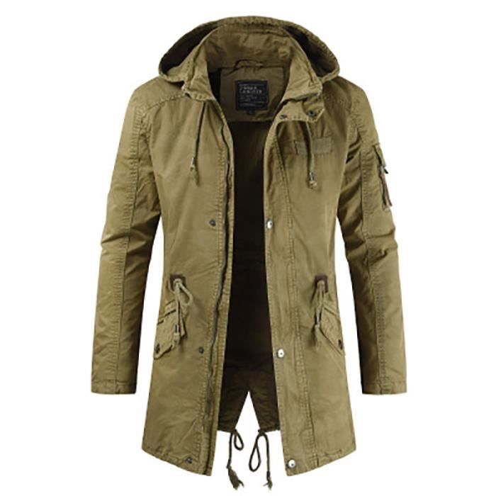 Manteau homme avec col fourrure online