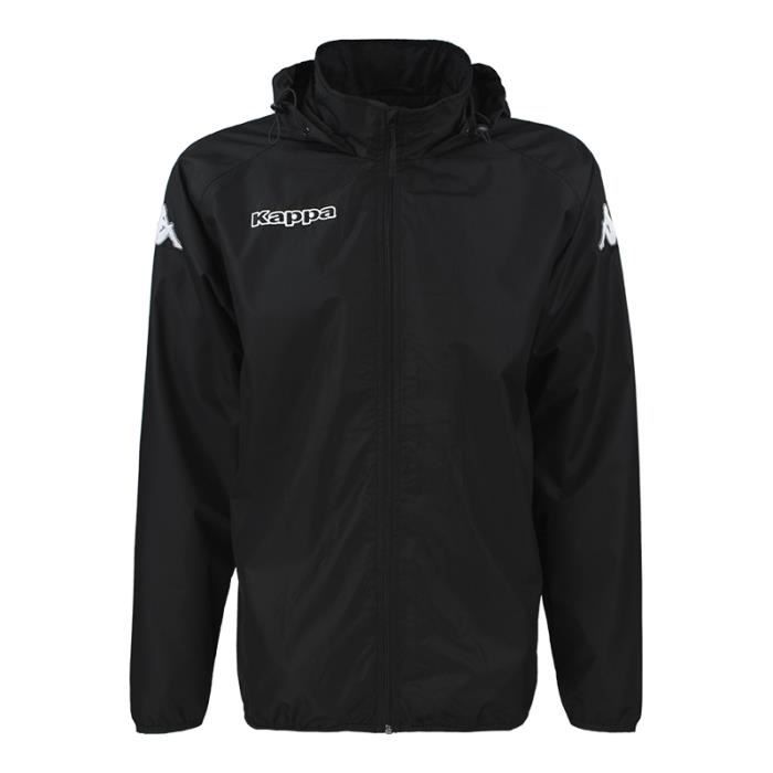 Veste Training Martio Noir S - Kappa - Homme - Fitness - Imperméable - Manches longues - Respirant