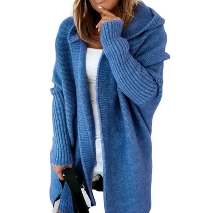 Manteau pour Femme à Manches Chauvesouris Manteau Automne Hiver