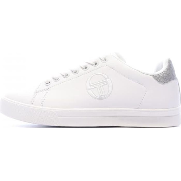 Baskets Blanches Femme Sergio Tacchini LTX Blanc Cdiscount Chaussures