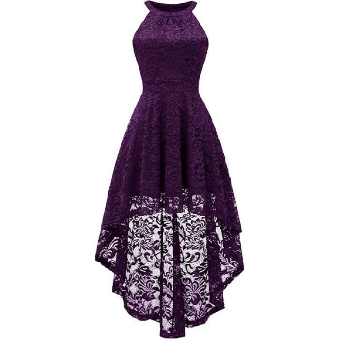 Robe violette femme deals