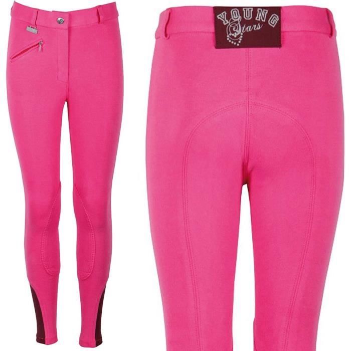 pantalon équitation fille harry's horse youngrider - fuchsia - 14 ans