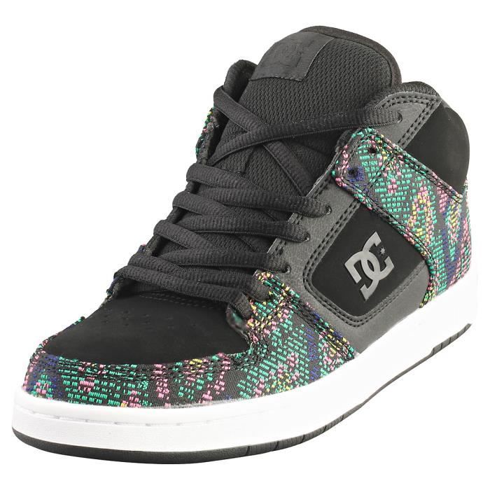 Baskets DC Shoes MANTECA 4 MID TXLE ADJS100163BK5 Femme Noir Multicolore 40.5 EU Noir