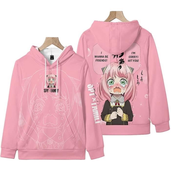 Hoodie Impression Artistique Pull à Capuche SERLA Cavetown Style