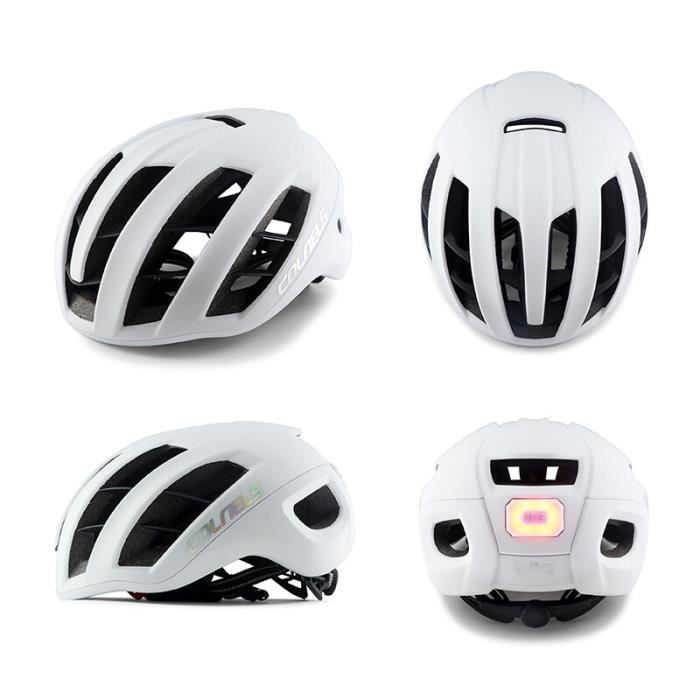 Casque De Vélo Avec Feu LED Arrière Intégré – Taille 56-61 Cm, Poids 350g – Matériau PC + EPS – Pour VTT Et Route – Marque Hailong, Garantie 3 Mois