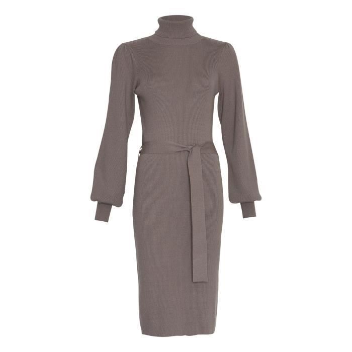 Robe femme Moss Copenhagen Philina Like - driftwood - XL Driftwood ...