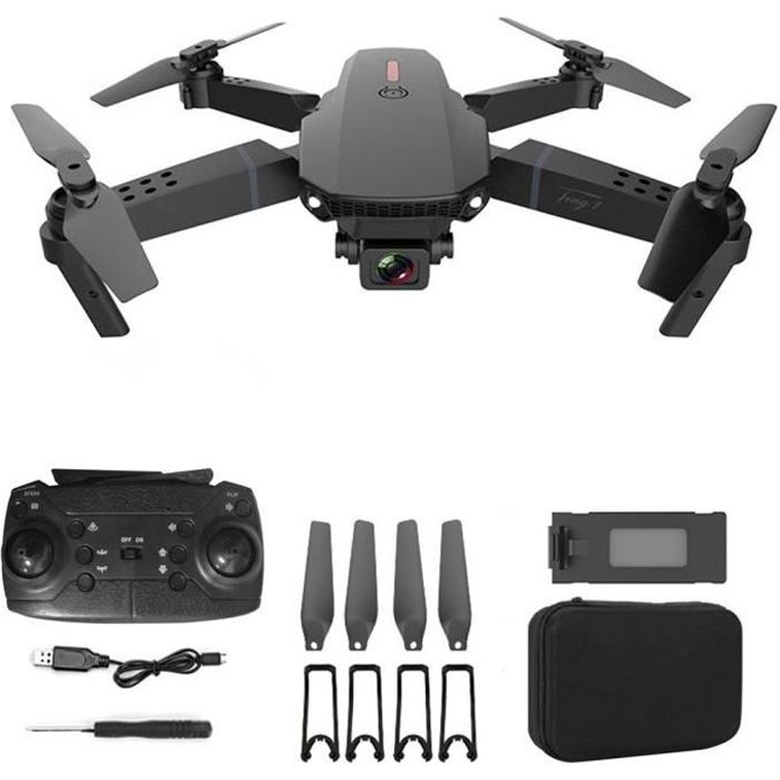 Drone E88 Pro Pliable – Caméra 4K HD WiFi – Maintien D’altitude – Retour Auto – Neuf