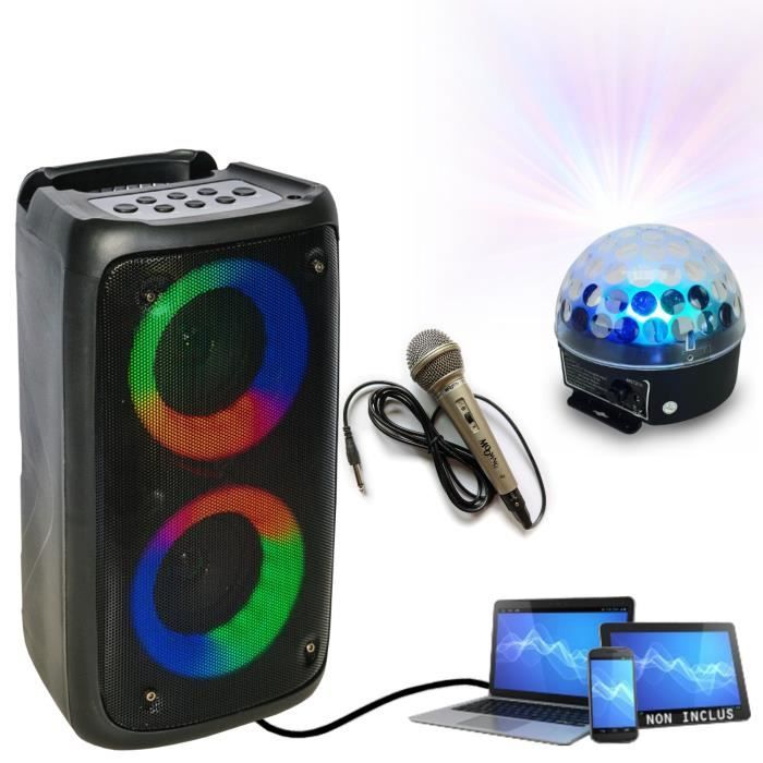 Enceinte Karaoke Boum Enfant USB Bluetooth sur Batterie - PARTY