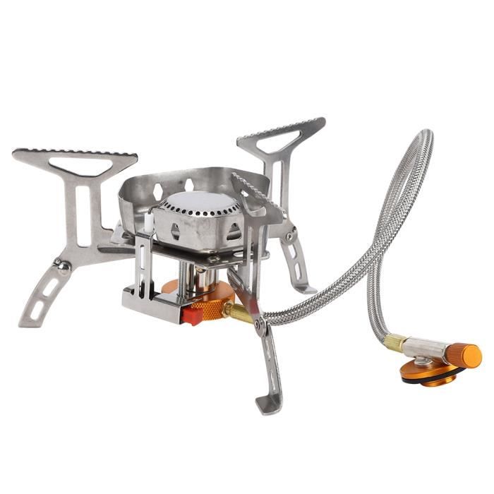 Réchaud à Gaz Extérieur 10,5 KW - Pour Camping, Jardin, Utilisation Propane/Butane - Cadre 41x41cm