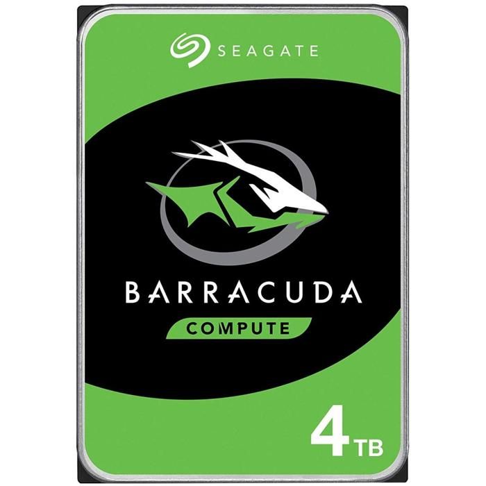 Disque dur interne SEAGATE Barracuda ST4000DM004 - 4000 Go - SATA III - 256 Mo Disque dur interne SEAGATE Barracuda ST4000DM004 - 4000 Go - SATA III - 256 Mo