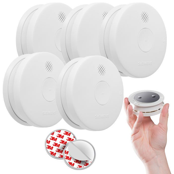 Lot de 3 détecteurs de fumée NF Autonomie Garantie +supports aimantés - vue 2