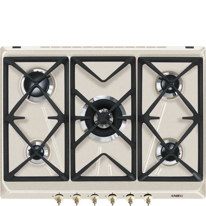 Smeg SRV876AVOGH2 Intégré Cuisinière à gaz Avoine Fonte Rond - vue 2