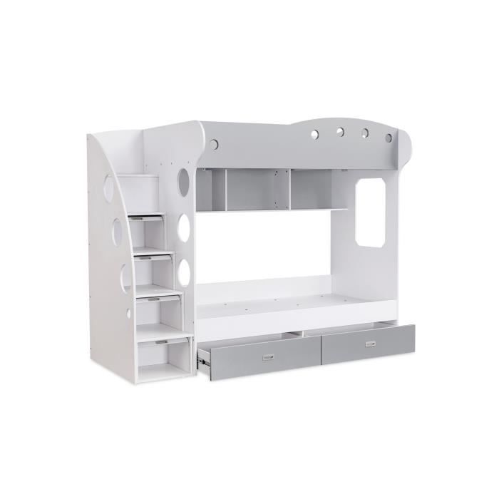 Lit Mezzanine Combine Achat Vente Lit Mezzanine Combine Pas Cher Cdiscount