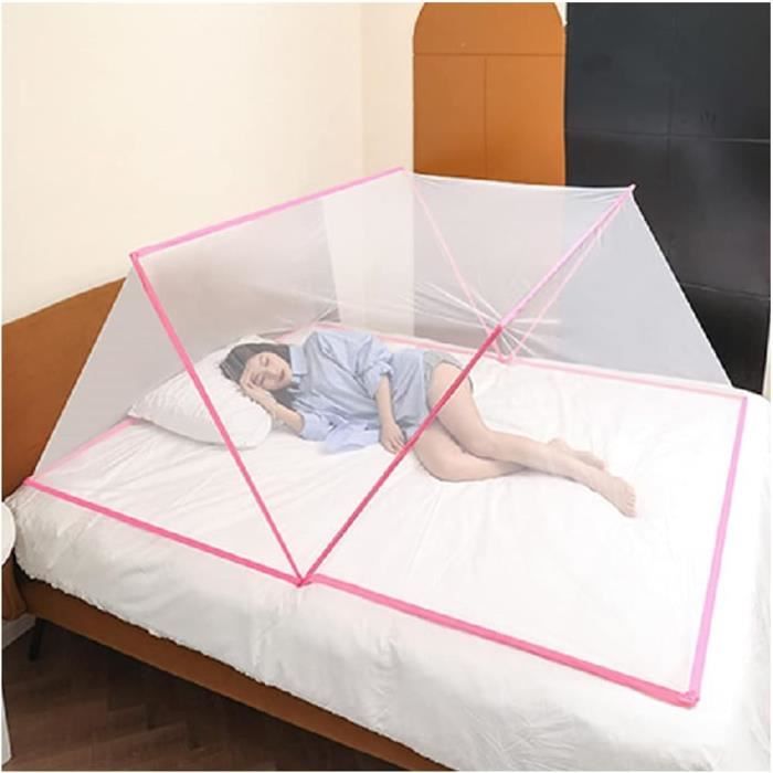Protection Moustiques Camping Moustiquaire Portable UrbanNest - Pour Lit - Pliable - Voyage - Taille Moyenne - Installation Gratuite Protection Moustiques Voyage