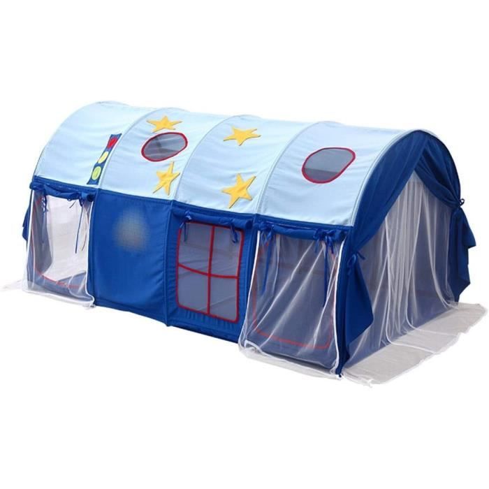 Tente Enfant Intérieur Avec Tapis Épais, Tente De Jeux Pour Garçons Filles Avec Lumières LED