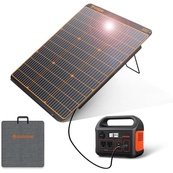 YARD FORCE Panneau solaire portable 100 W LX SPP10 pour générateur solaire à la maison, chargeur solaire pliable étanche IP65, compatible avec Yard Force Power Station pour le camping en plein air