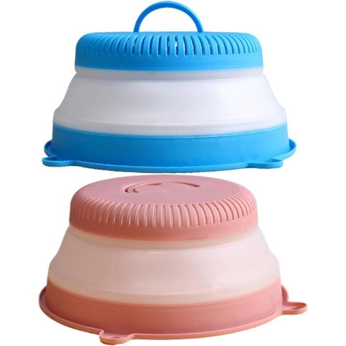 Couvercle Anti-éclaboussures Micro-Ondes Pliable - Protection Aliments Et Plateau Multifonction