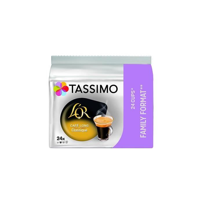 Tassimo, Format Familial, 120 Dosettes Café Long Classique L'OR