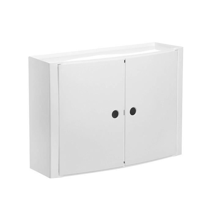 tatay 4480202 armoire horizontale avec 2 portes plastique blanc 46 x 15,5 x 32 cm - tatay4480202