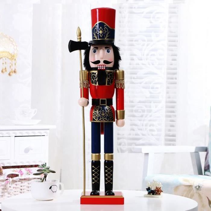 Noisette Décor Traditionnel Casse Noisette Figurine en Bois Bonhomme De Neige Casse Noisette Soldat Jouet Vacances De Noël Table Maîtresse NUOLUX De Noël Casse