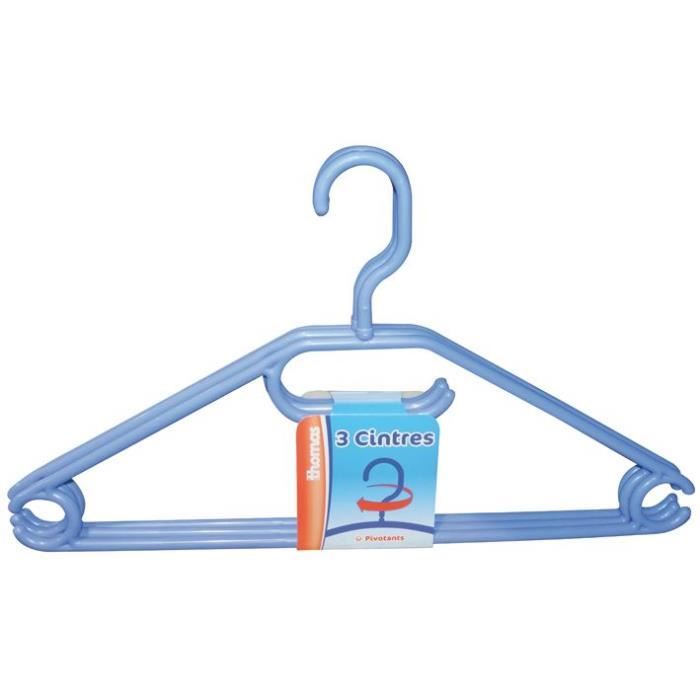 Cintre couleur crochet tournant lot de 3