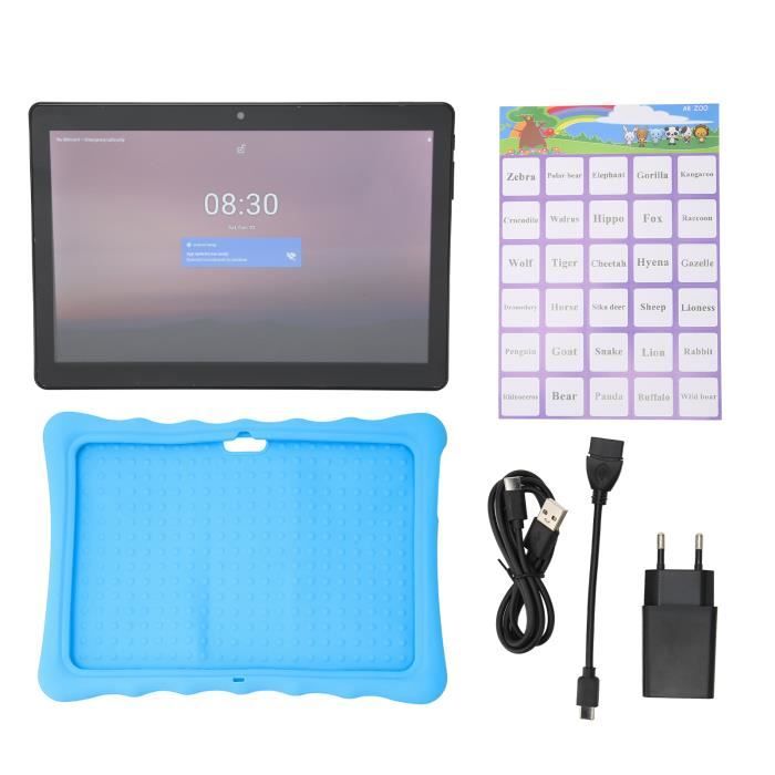 AWOW Funtab 1001 Kids Tablet: 10.1'' Android 10 Go Quad Core, KIDOZ Pre-Installed, 32GB, Parental Controls, Blue