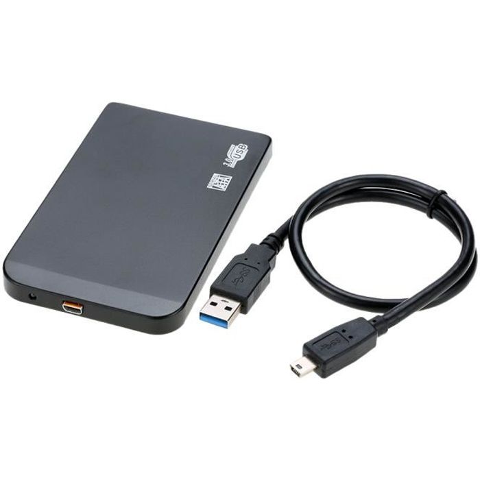 Ultra Mince 2tb 2 5 Sata Ssd Hdd Boite De Disque Dur Usb 3 0 Boitier Externe Aluminium Usb Cable Prix Pas Cher Cdiscount